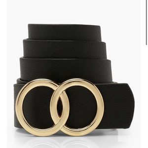 Boohoo adjustable double ring belt